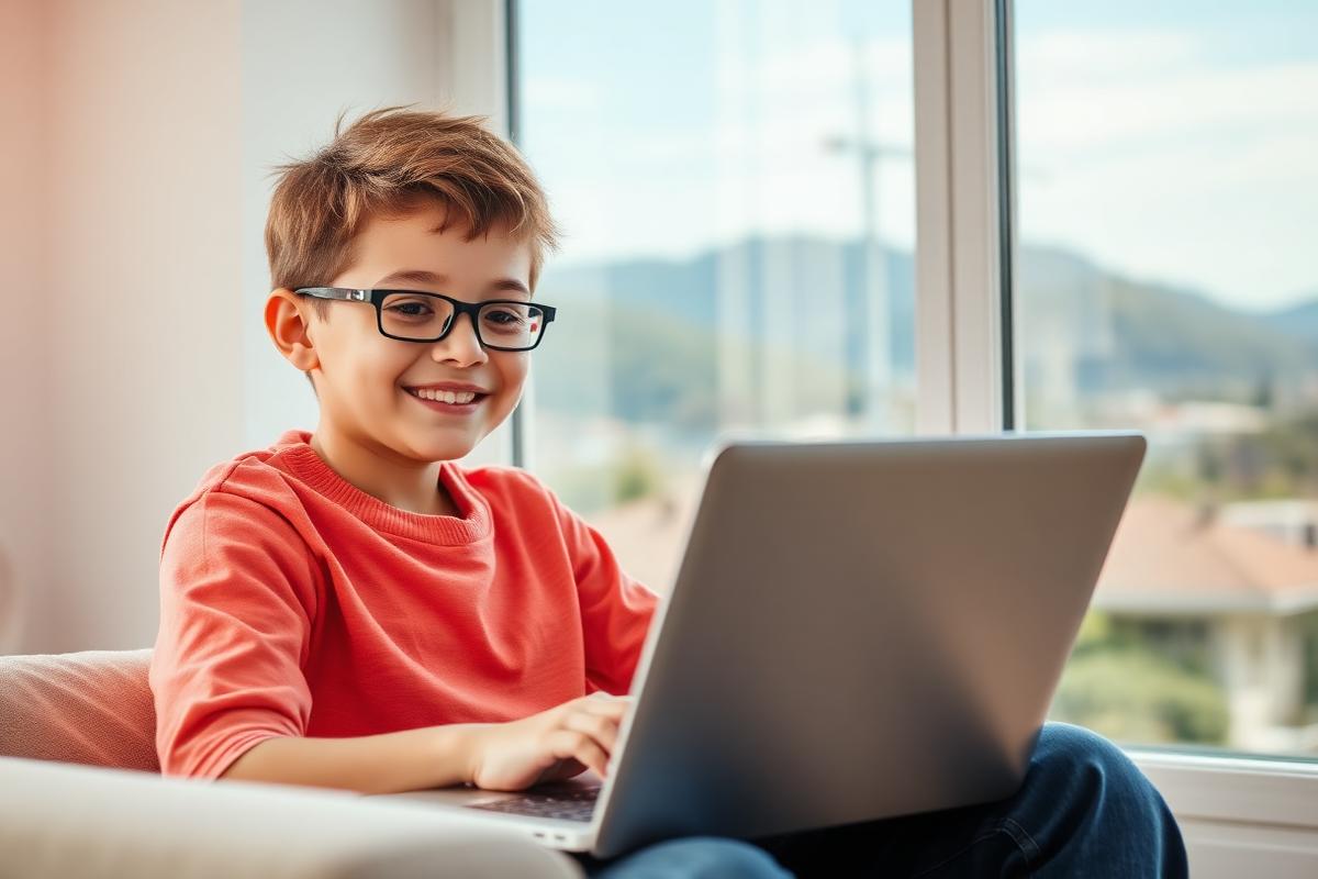 Student in New Zealand learning online